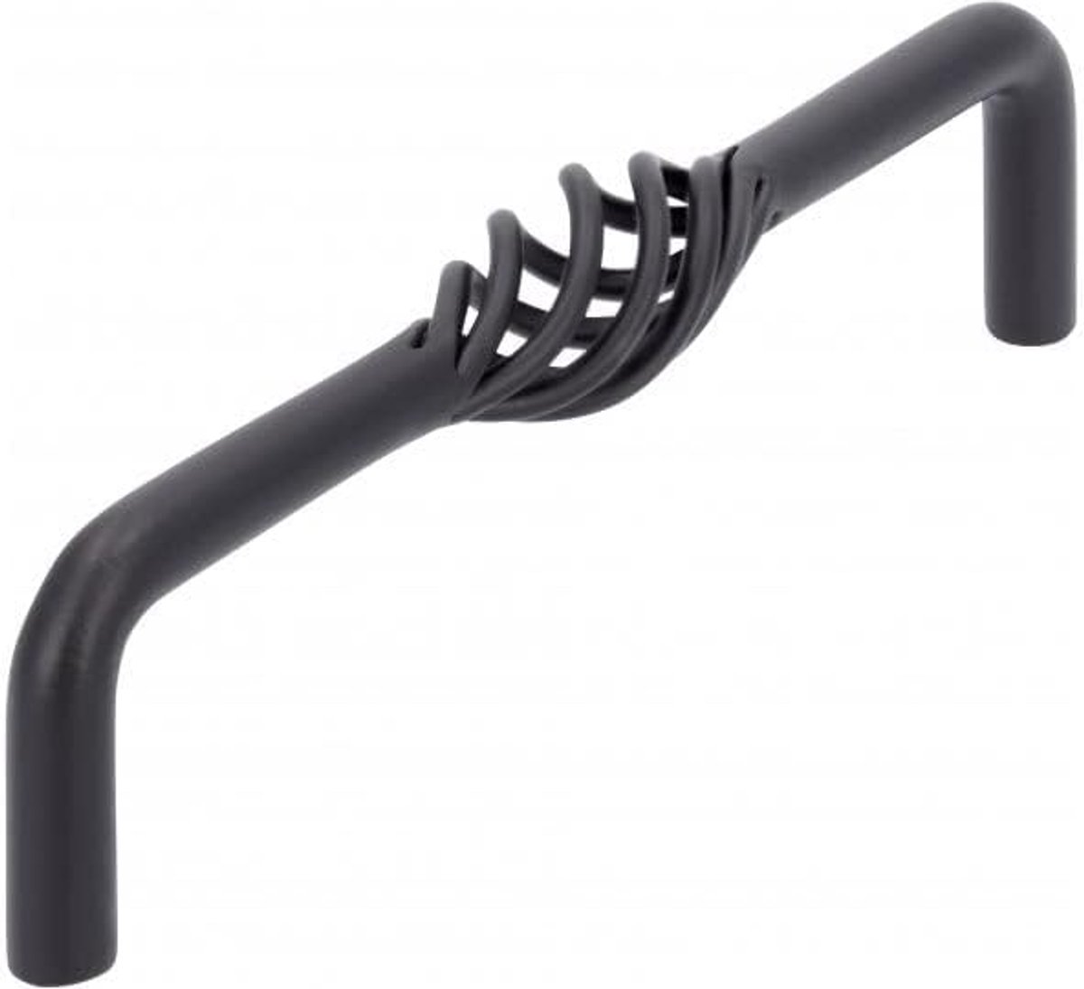 SIRO Furniture Handle Übach-Palenberg Country House Classic Vintage Steel Black Matt Powder Coated 136 mm x 39 mm x 19 - ShopVlot