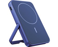 Fresh 'n Rebel Magnetische Powerbank 5000 mAh - MagSafe geschikt - Draadloze Powerbank iPhone - USB-C - True Blue