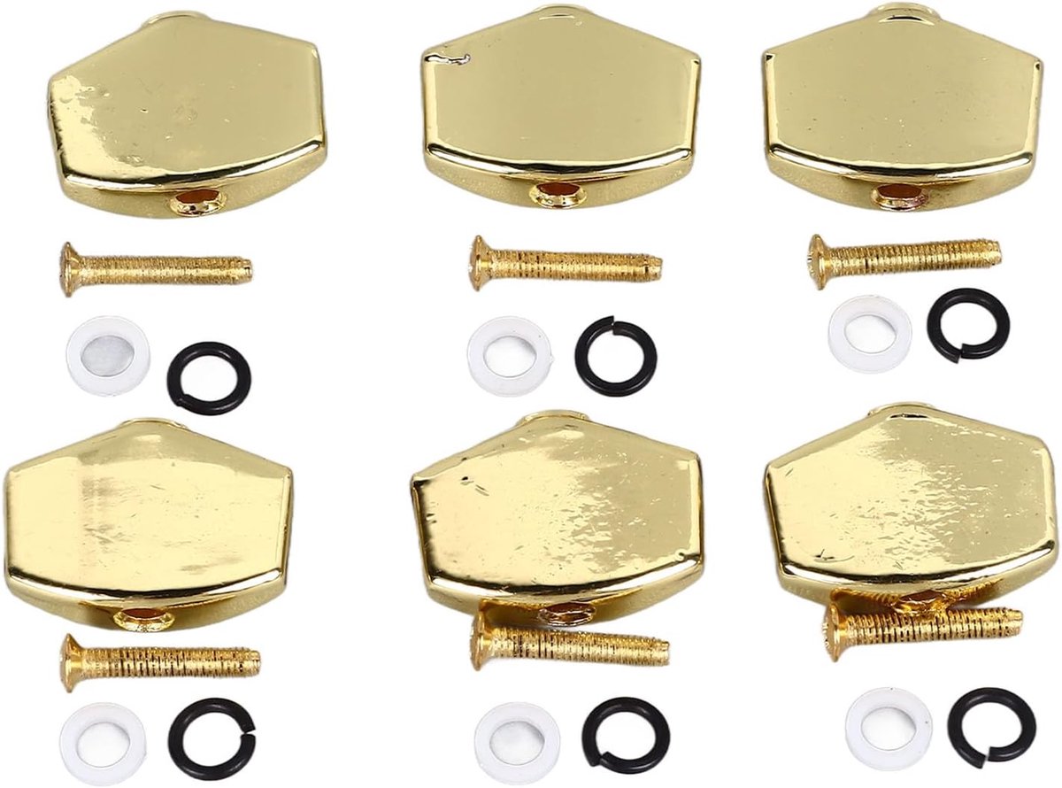 Guitar Tuning Peg Knoppen, 6 stuks metalen stabiele gitaar tuner knoppen universele tuner knoppen vervanging voor - ShopVlot