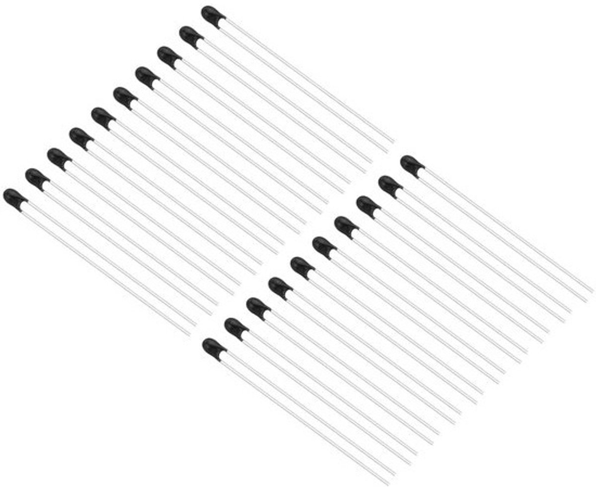 Thermistorweerstanden - Temperatuursensoren - Voor temperatuurmeting - Hoge gevoeligheid - 10K ohm - Zwart