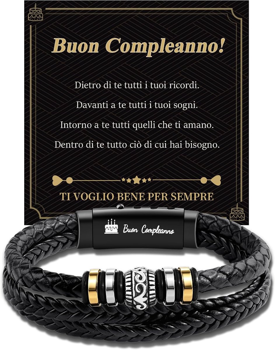 CheersLife Cadeaus voor hem Kerstarmband voor mannen UBCG-CH2-B033 - ShopVlot