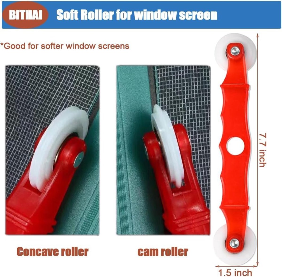 Screen Repair Tool, Window Roller, Spline Installer,7 in 1 Window Installation Tool,Screen Mouse Spline Roller voor - ShopVlot