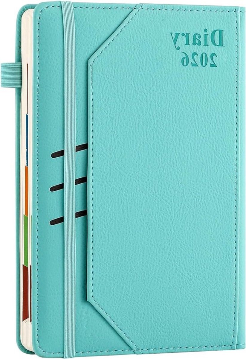 Academisch dagboek - Jaarplanner en organizer - Dagelijkse planning - Eén pagina per dag - A5-formaat - Blauw