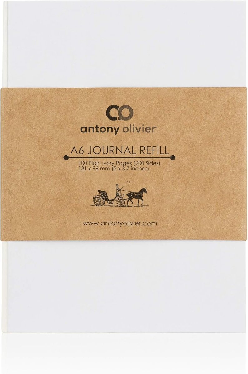 Lederen dagboek A6 - Navulpapier - Ongevuld - Perfect voor notities - ShopVlot