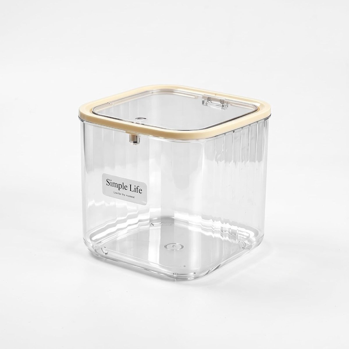 Airtight Opbergdoos voor Waspoeder met Deksel, Transparant, 15 x 15 x 14 cm, Ideaal voor Wasmiddel en Organisatie