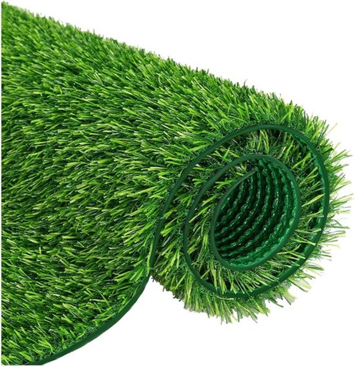 Synthetische kunstgrasmat - Nepgrastapijt - Voor binnen- en buitengebruik - Hoge pooldichtheid - 100 x 200 cm - Groen