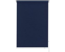verduisterend rolgordijn - raambekleding met zijgeleiding - privacy voor de slaapkamer - ondoorzichtig polyester - 92 x 180 cm - donkerblauw