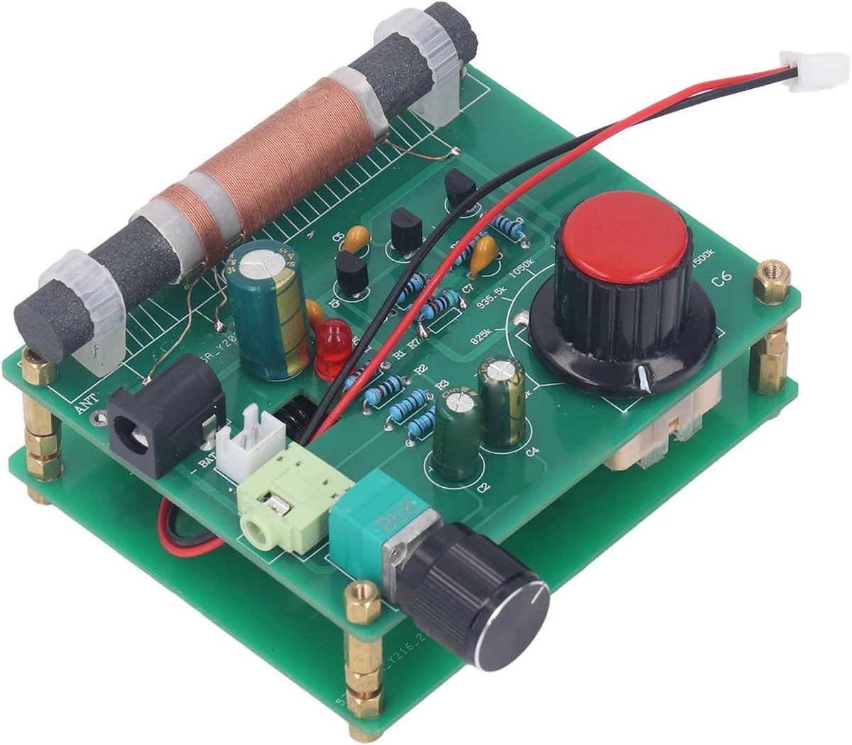 AM zender 600 KHz - 1500 KHz bereik - 3,5 mm hoofdtelefoon aansluiting - ideaal voor radio-experimenten - ShopVlot