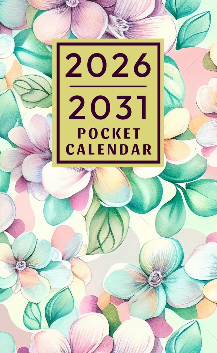2026-2031 Pocket Planner: 6 Years Monthly Calendar (from January 2026 to December 2031) with Holidays - ShopVlot