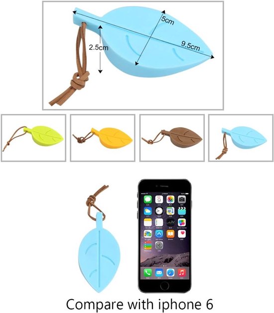 Silicone Door Stopper, 4 Pcs Leaves Style Cartoon Flexible Wedge Window/Door Stops with Lanyard for Home Office Garden - ShopVlot — afbeelding 3