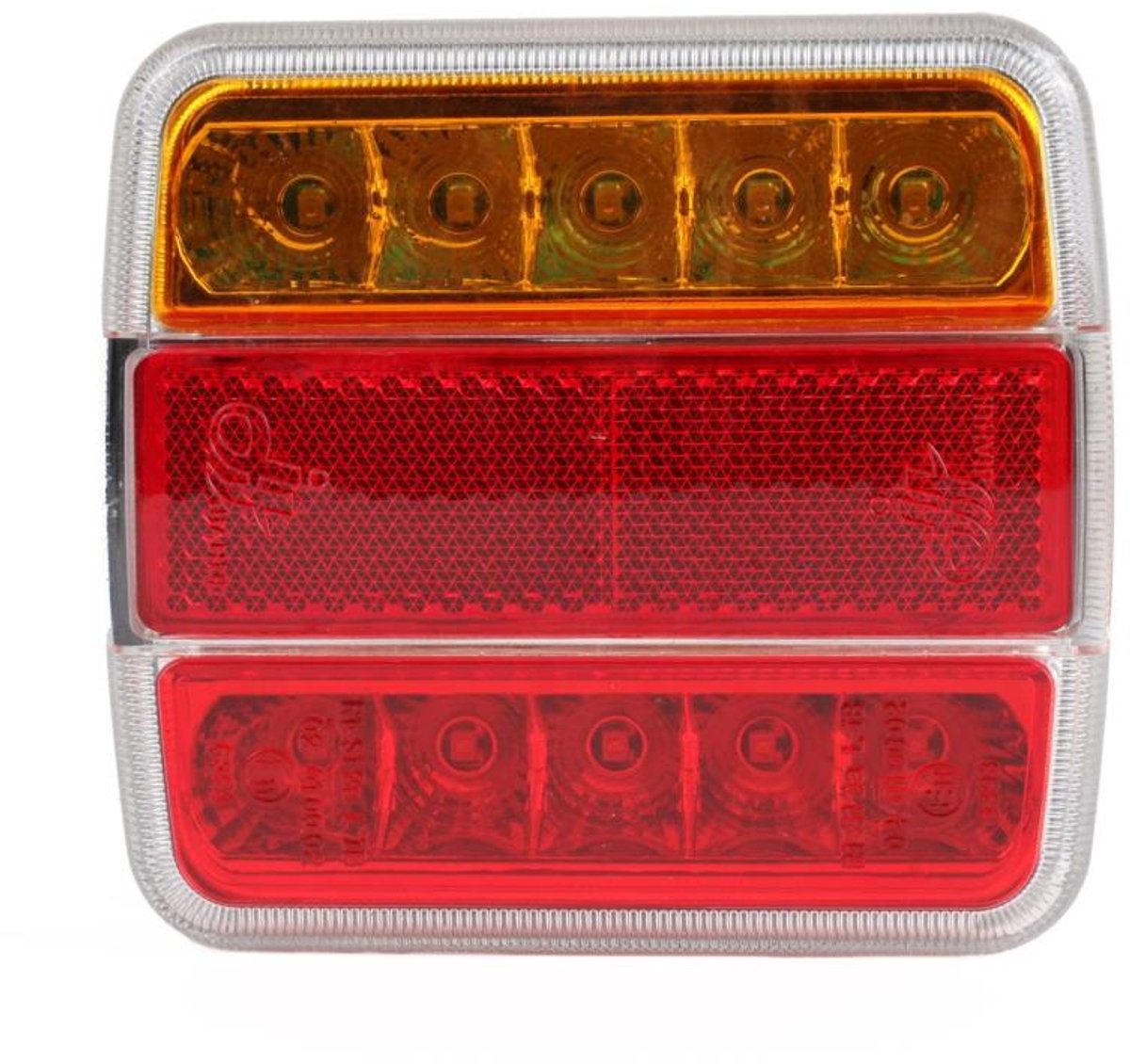 Vierkant Achterlicht voor Aanhanger - 18 LED - 12 V - 104 x 104 mm