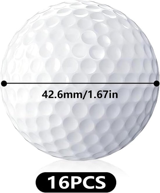 Golfballen 42 mm - Wit - Controle en nauwkeurigheid - Ideaal voor trainingen - ShopVlot — afbeelding 5