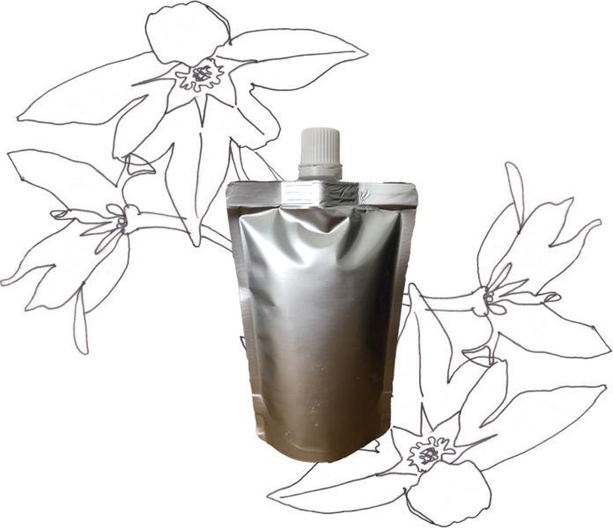 Goedkoopste Abessijnse olie huidolie - Navulling 100ml pouch met schenkmond (hersluitbaar) - vegan - dierproefvrij en zonder chemische toevoegingen