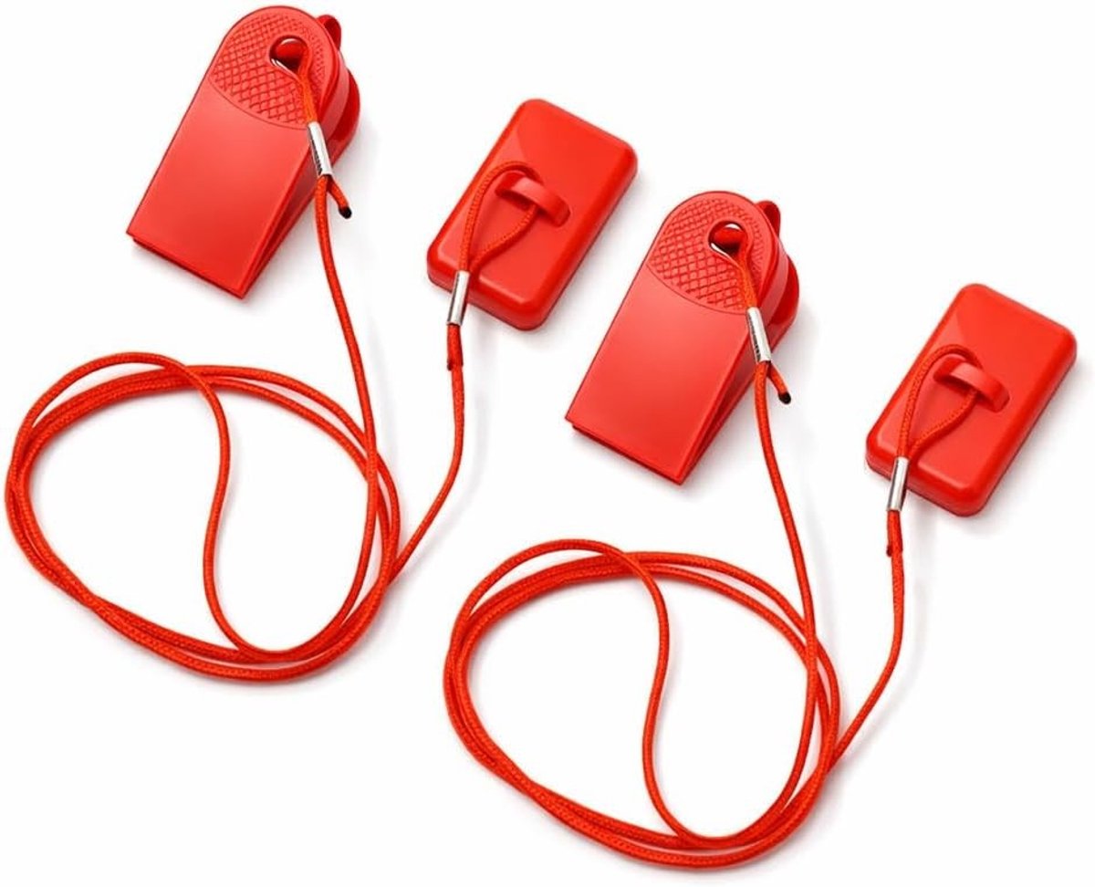 Veilige Schakelaar voor Loopbanden - Universele Magnetische Veiligheidsschakelaar voor Fitnessapparatuur en Sportaccessoires