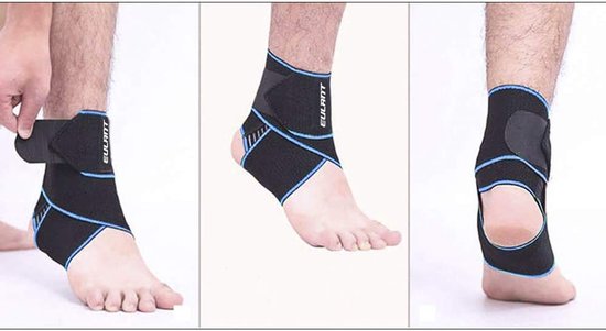 Verstelbare Enkelbandage met Antislip Siliconen Strips - 2 Stuks, Ideaal voor Sport, Voetbal en Hardlopen, 85 cm — afbeelding 4