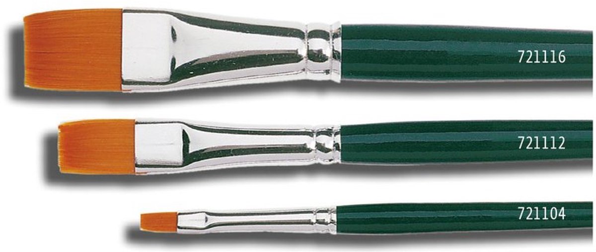 KREUL hobbykwast, nylon, plat formaat