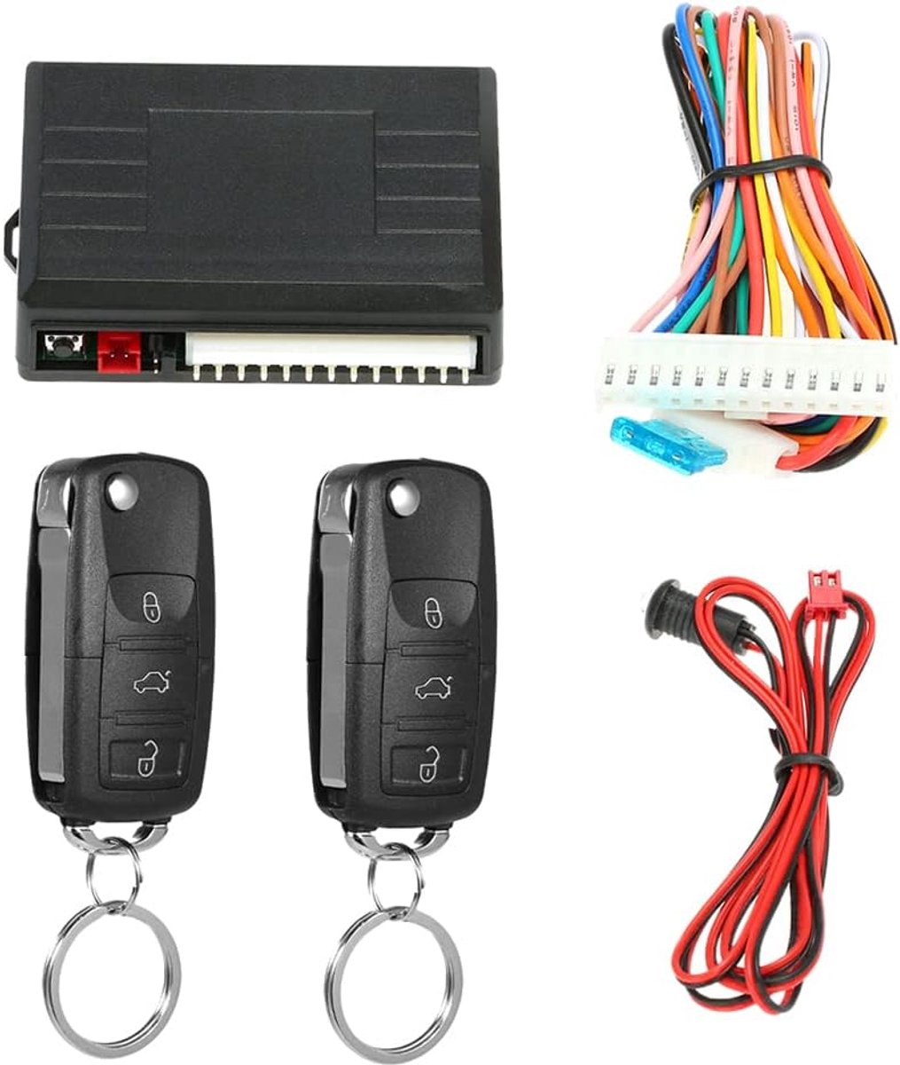 Shkalacar Central Lock, Universal, Car Door Lock, Trunk Unlock, Car Alarm System, Car Key Cover, Keyless Entrance - ShopVlot