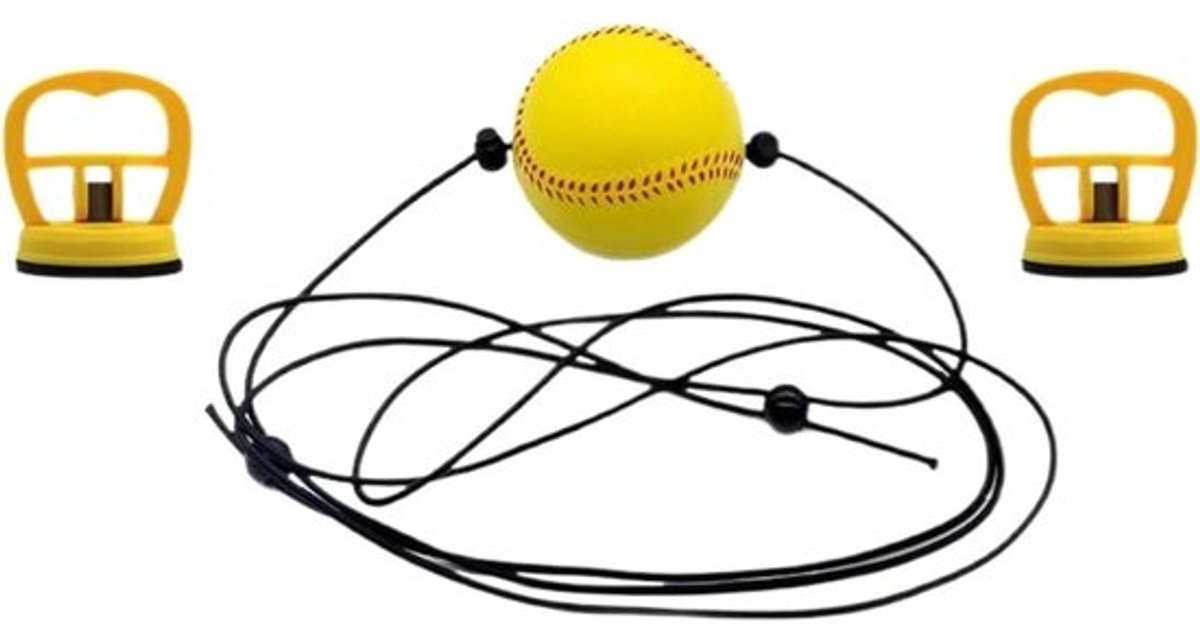 Boksreactiebal - Trainingsbal voor stoten - Voor het verbeteren van reactietraining - Aanpasbare bevestiging met zuignap - 11.2 cm breed - Niet gespecificeerd
