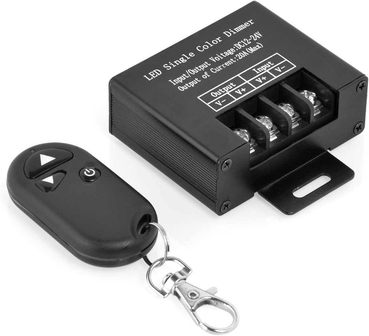 LED radio controller dimmer 12V + RF remote controller - 12V/24V max.20A for lamps LED Strip - ShopVlot