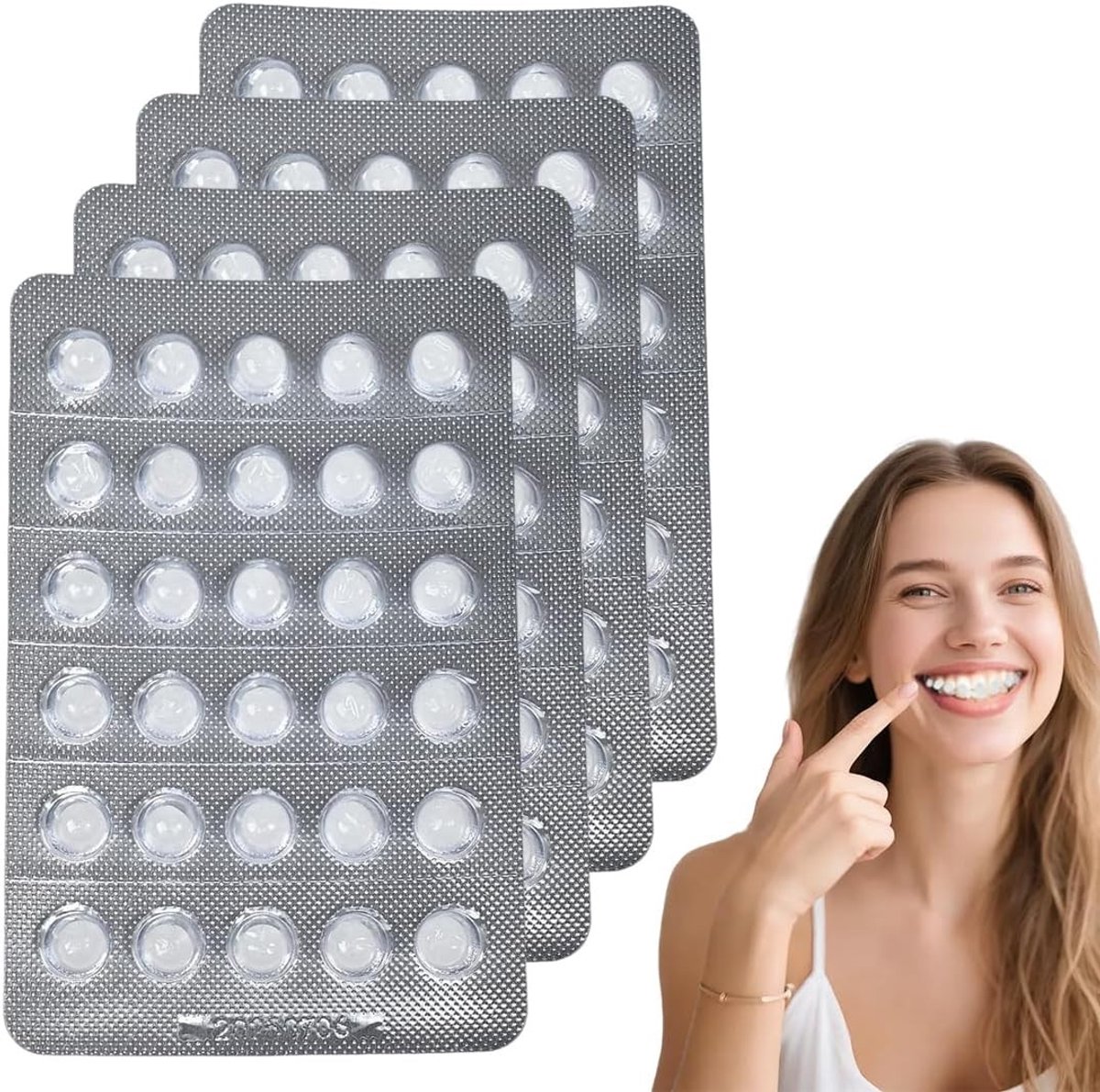 Bracketwas voor beugels - 120 hygiënisch verpakte dots voor tandheelkundige verzorging en comfort