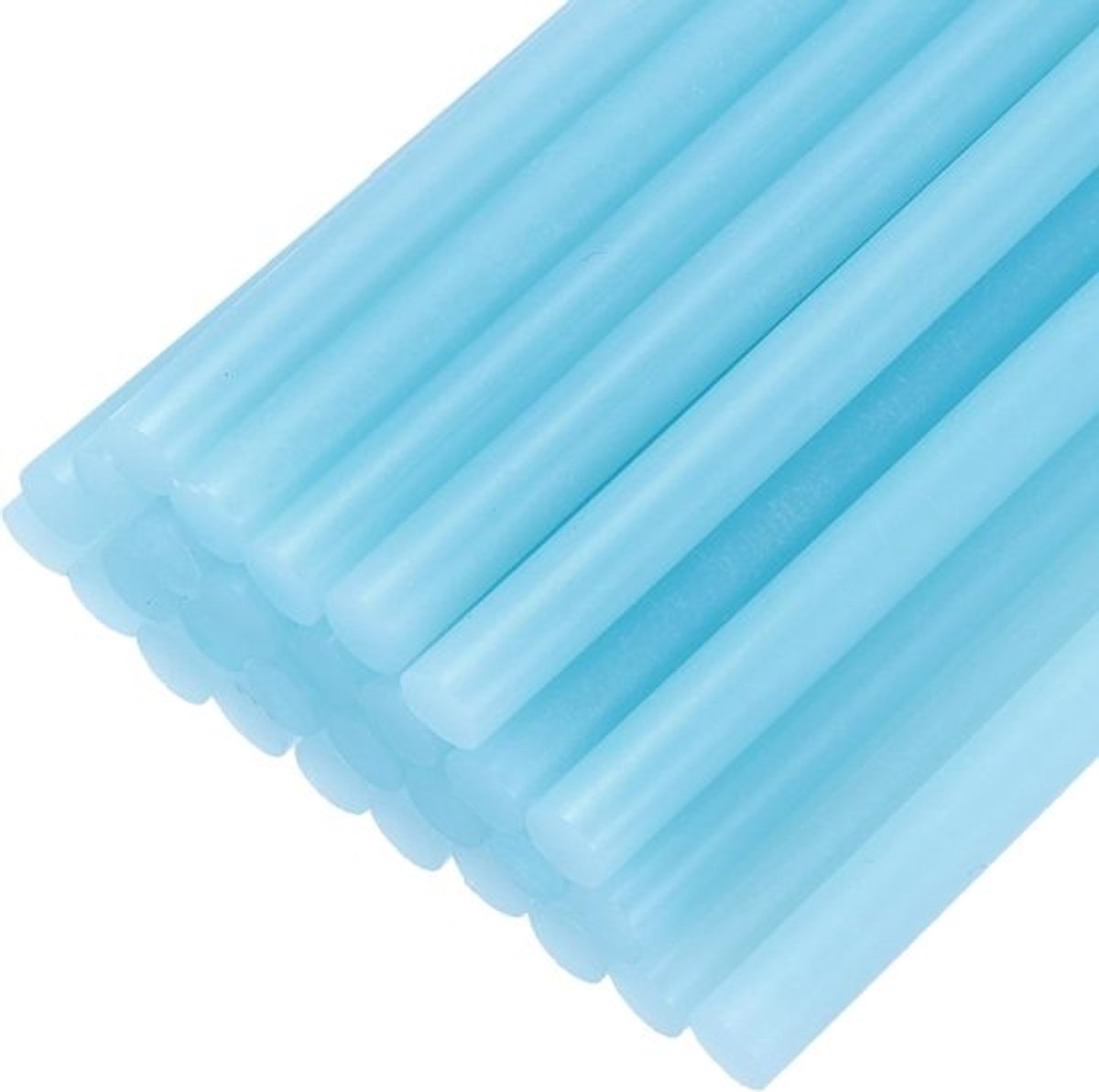 Lijmpistoolsticks - Smeltlijmrefills - Voor repareren en knutselen - Hoge viscositeit - EVA - 100mm x 7mm - Helderblauw
