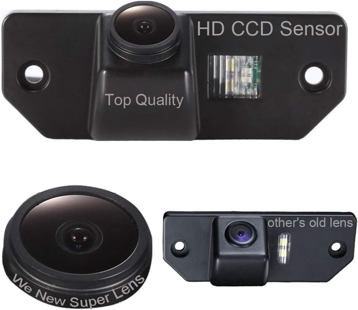 18mm Lens Super HD Wide Angle Parking Camera Waterproof Night Vision Rear View Camera Replacement for Ford - ShopVlot
