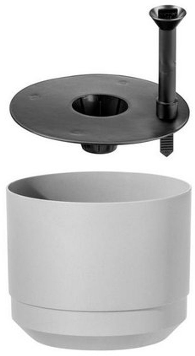 orthex bloempot PAULINA, zelfbewateringssysteem, wit, diameter 140 mm