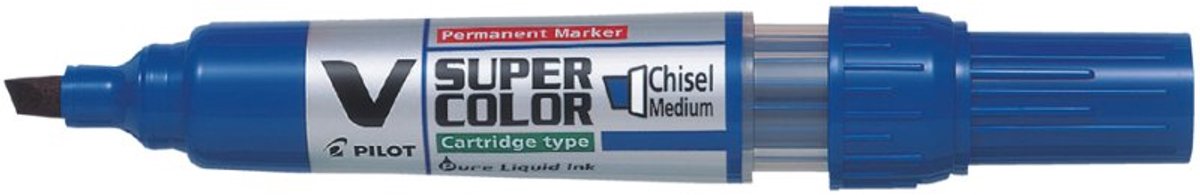 PILOT Permanente marker V SUPER COLOR, wigvormige punt, rood
