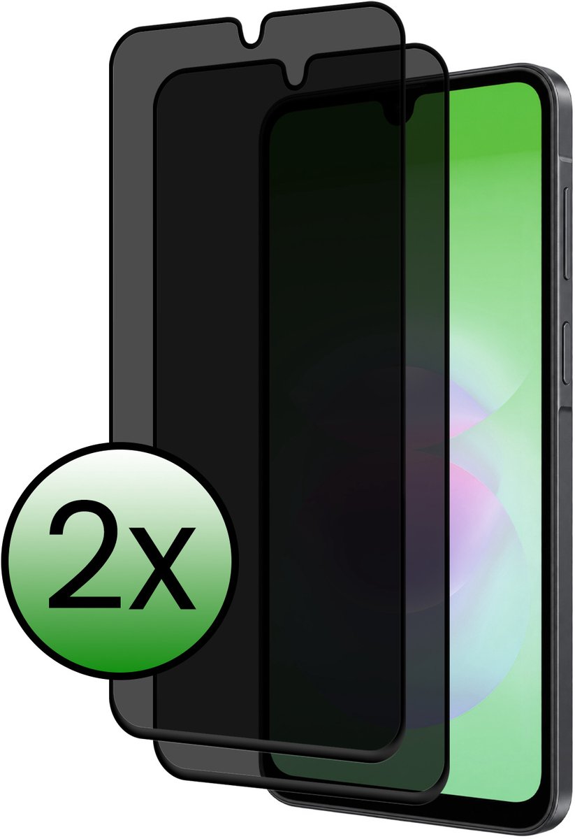 Screenprotector - 2 Stuks Geschikt voor Samsung Galaxy A18 - Privacy Filter - Beschermglas - Gehard Glas - Tempered Glass - Screen Protector