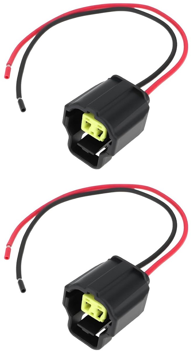 2Pin Auto AC Drukschakelaar Connector - 2x Harnas - Vervanging voor voertuigkabels - Geschikt voor airconditioning - ShopVlot