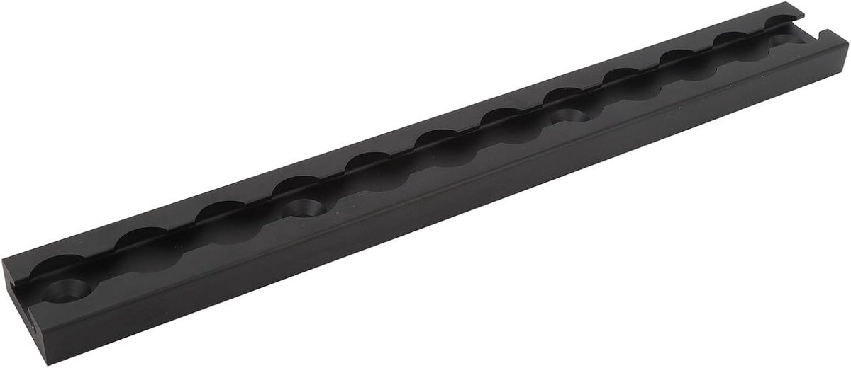 L-railrail, Ladingbevestiging van Geanodiseerde Aluminiumlegering voor Aanhangwagens en Vrachtwagenbedden, 30 Cm Lang met Voorgeboorde Gaten, Stevig en Veelzijdig