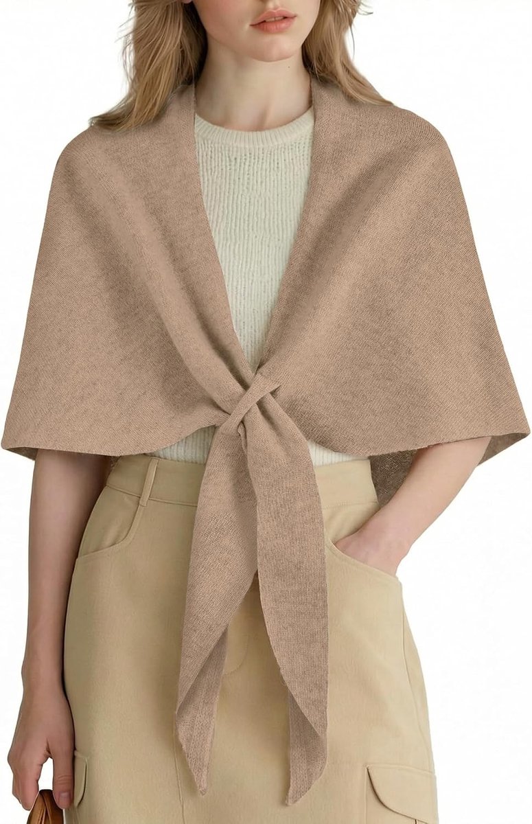 100% Merino Wol Dames Wrap Sjaal voor de Winter | Gebreide Pashmina, Poncho en Sweater Accessoire voor Bruiloften