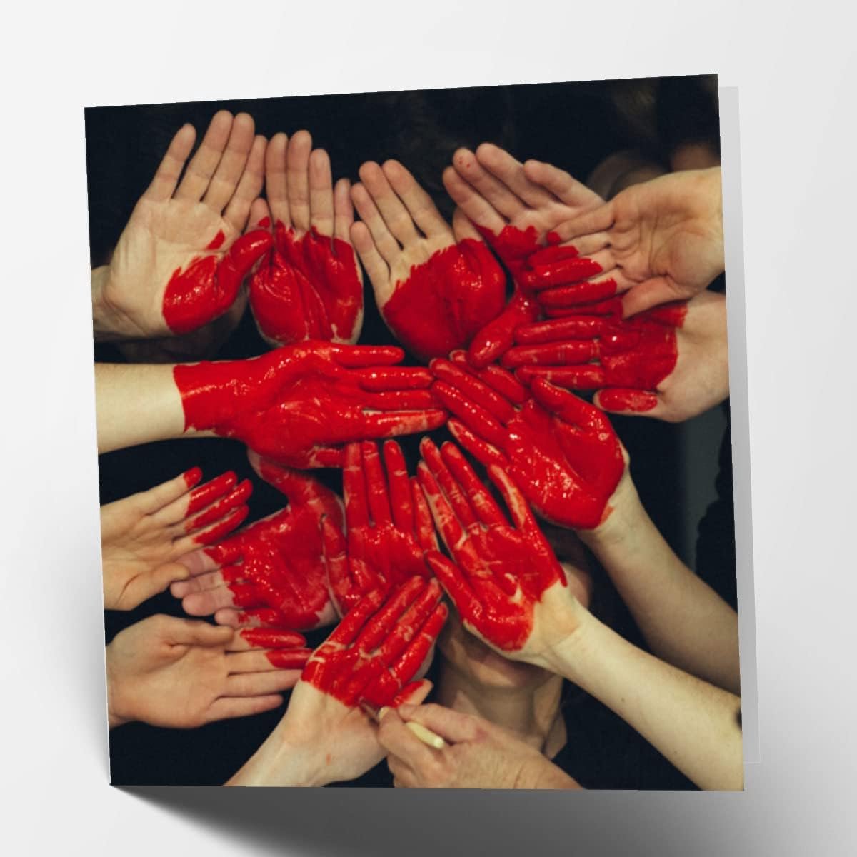 Maturi Empty greeting card heart and hands - ShopVlot
