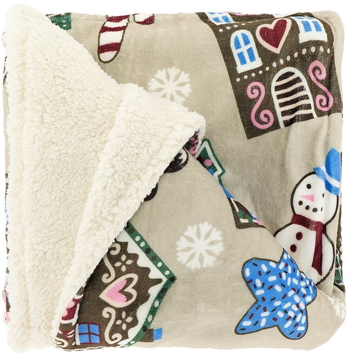 Unique Living Plaid Snowy - 130x160cm - Mulitkleur