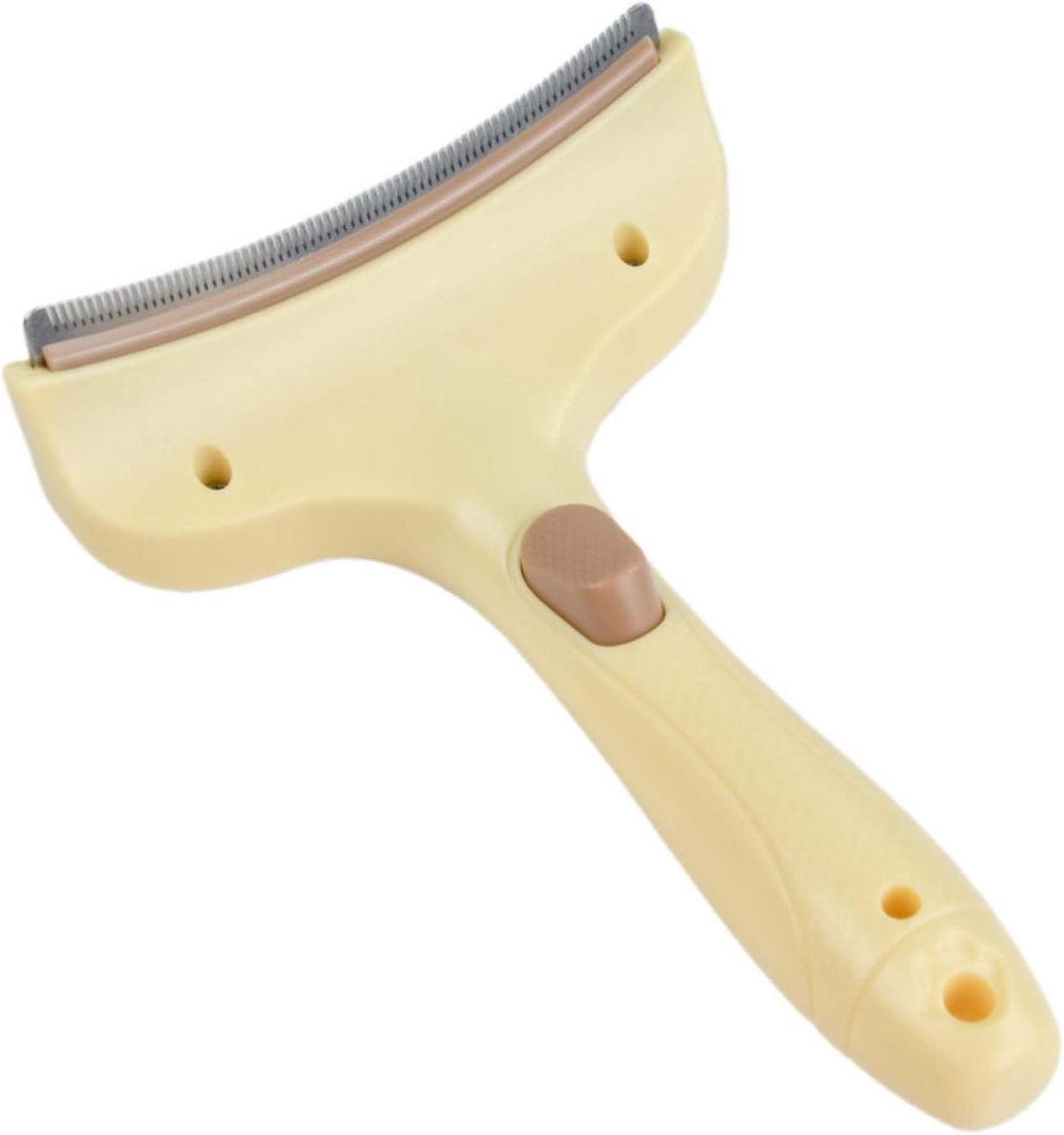 Huisdierenborstel voor katten en honden met afgeronde borstelkop van 10 cm, ideaal voor vachtverzorging en ontklitten