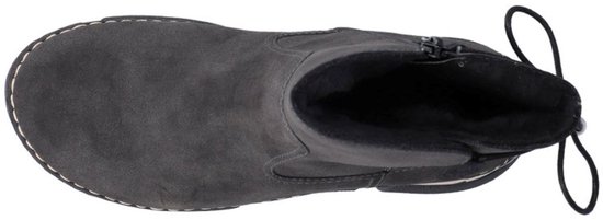 Rieker dameslaarzen, gevoerd, grijs 45990-45