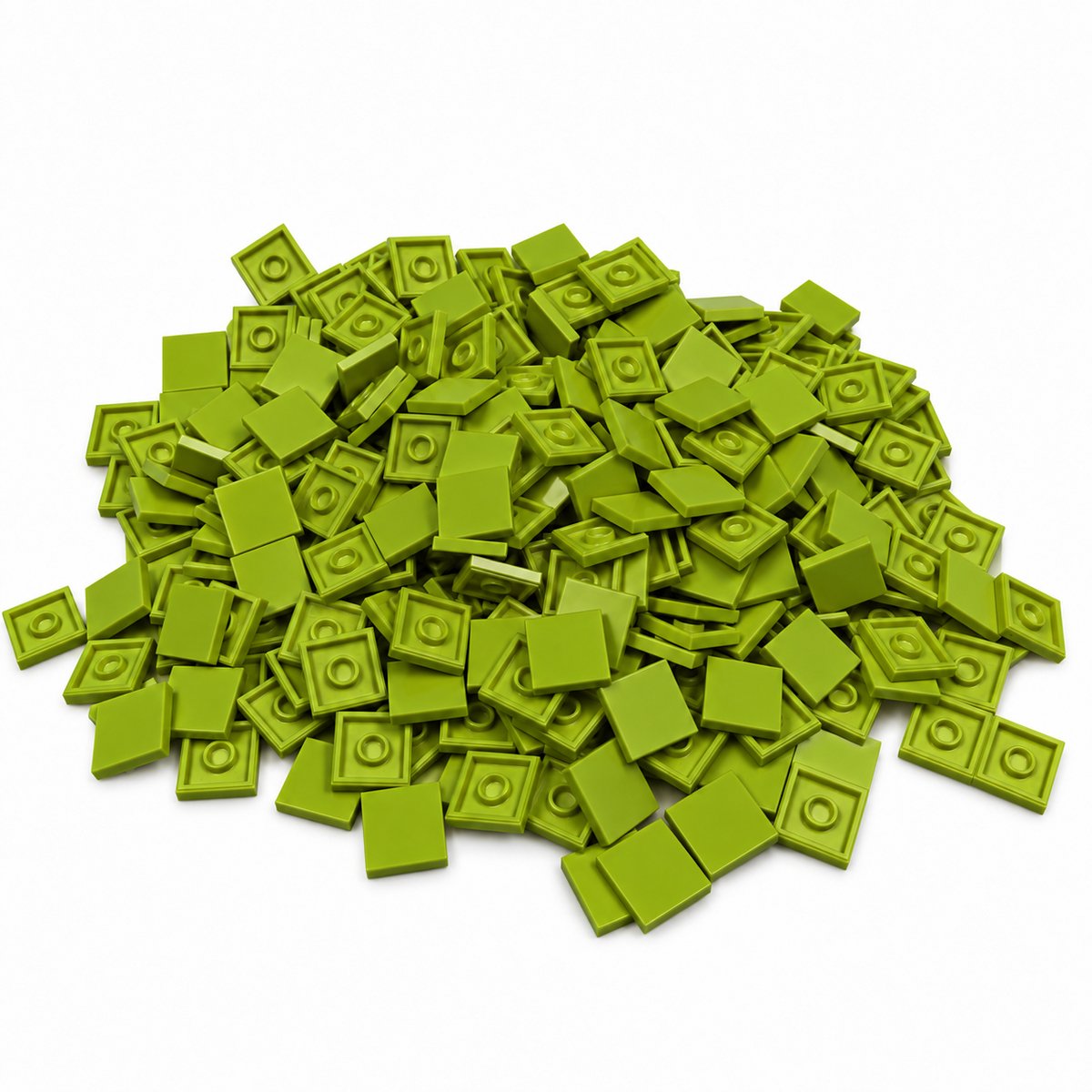 200 Bouwstenen 2x2 tile | Lime | Compatibel met Lego Classic | Keuze uit vele kleuren | SmallBricks