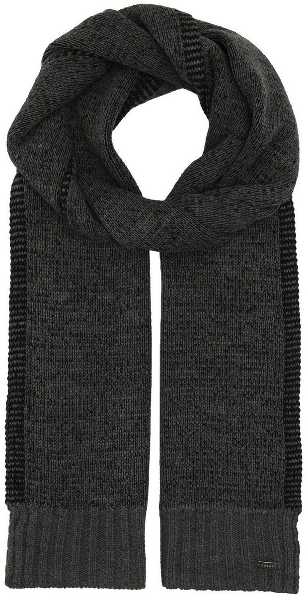 bugatti sjaal Knitted Scarf Black zwart
