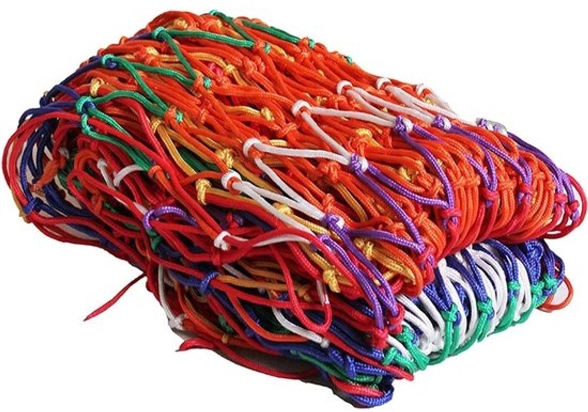 Touw voor veiligheidsnet - Beschermend vrachtnet - Kinderen beschermen - Duurzaam geknoopt nylon - 2 x 8 m - Zwart