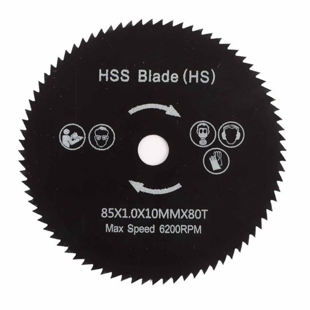 Cirkelzaagblad - Precisiesnijblad - Voor hout en metaal - 80 scherpe tanden - 85 mm met 10 mm boring