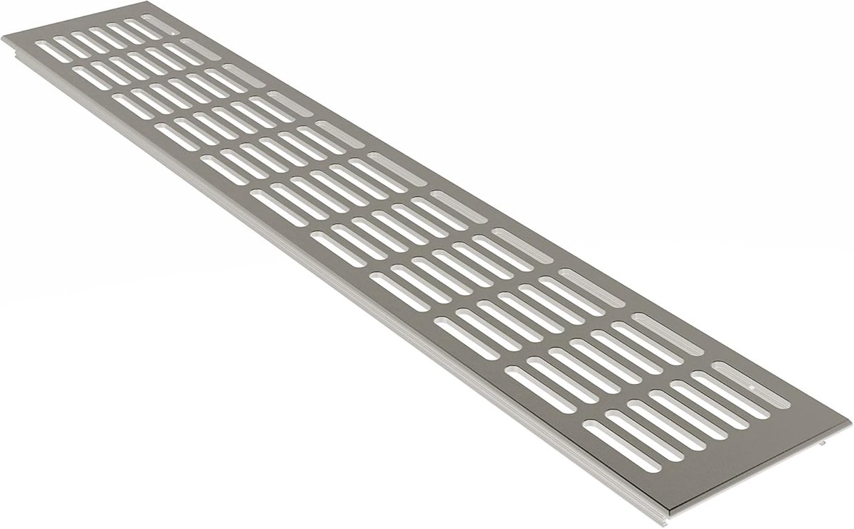 Ventilatierooster 100mm - RVS-look - Diverse lengtes - Continu verse lucht - ShopVlot