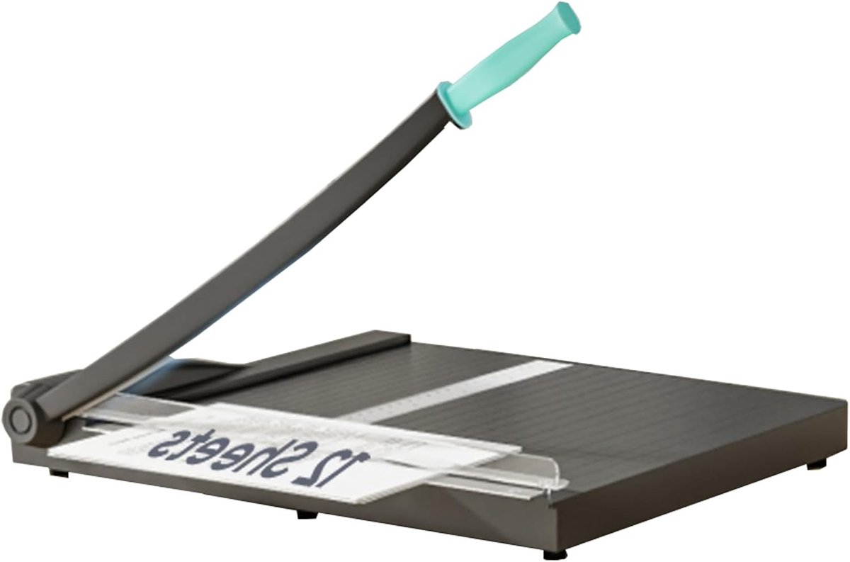 Papierversnijder met veiligheidsbescherming, 32 cm snijlengte, Papierversnijder met 15 vellen capaciteit - ShopVlot