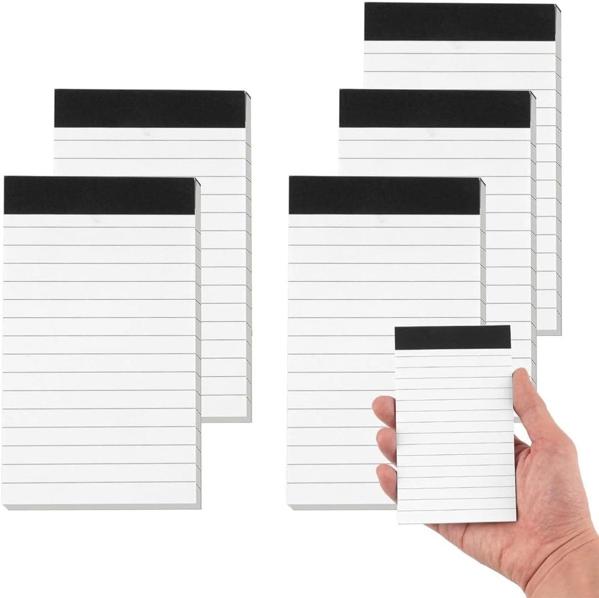 notitieblok A7 - set van 5 - mini-notitieblok - perfect voor onderweg - ShopVlot