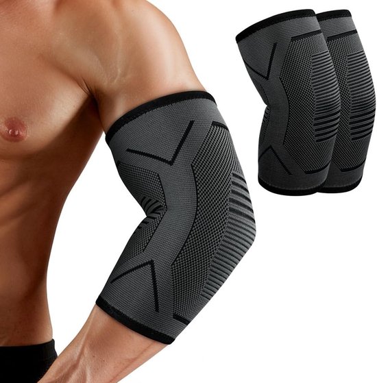 Ondersteuning voor de Elleboog voor Mannen en Vrouwen, 2-Pack Elleboogbandage voor Compressie, Ondersteuning bij Tendinitis, Artritis en Blessures, Tenniselleboog en Golferelleboog Hulp — afbeelding 5
