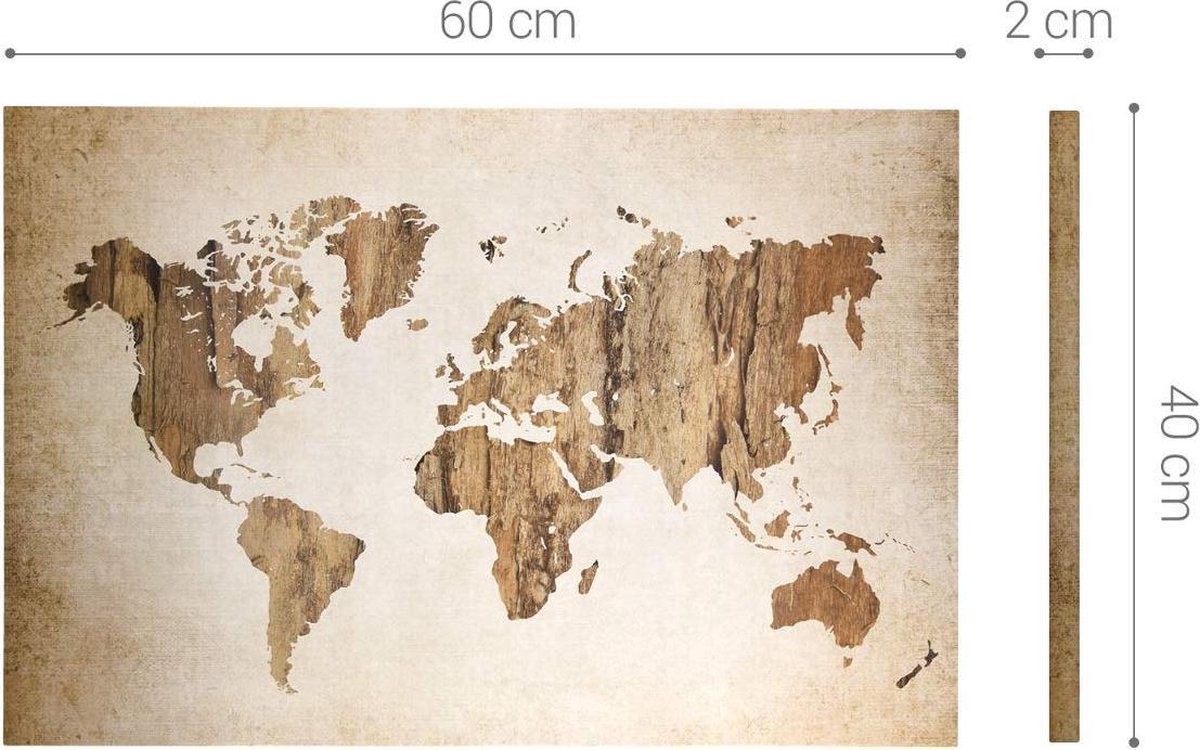 Carte du monde magnétique mappit