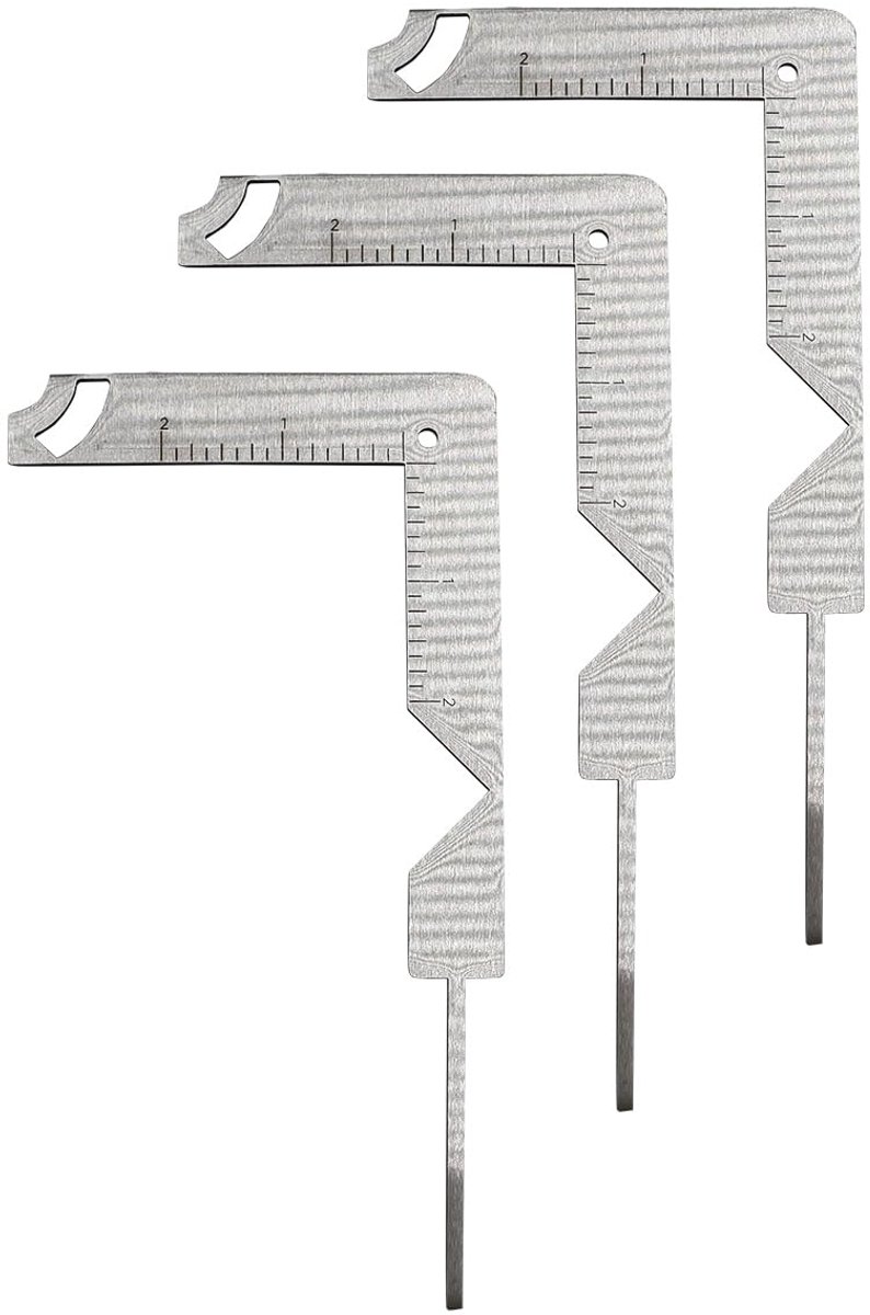 3 Pack 5-in-1 Stainless Steel Book Cover Guide - Easy to use bookbinding tool for making and crafting scrapbook albums - ShopVlot
