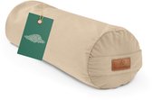 #DoYourYoga Cilindrisch yogakussen | 68 cm x 22 cm | Gevuld met biologische speltkaf of biologische boekweitdoppen (KBA) | Wasbare hoes | Yogakussen & meditatiekussen | Zafu-kussen voor Yin Yoga