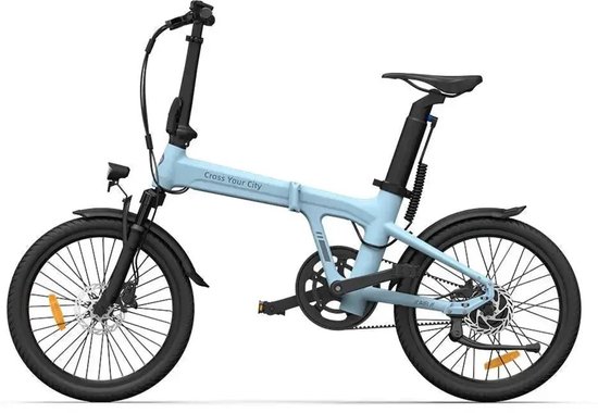 ADO Air 20S - Elektrische Vouwfiets - 20 inch - 250W motor - Actieradius tot 100 km - Hydraulische schijfremmen - 346Wh accu - Lage instap - Blauw — afbeelding 4