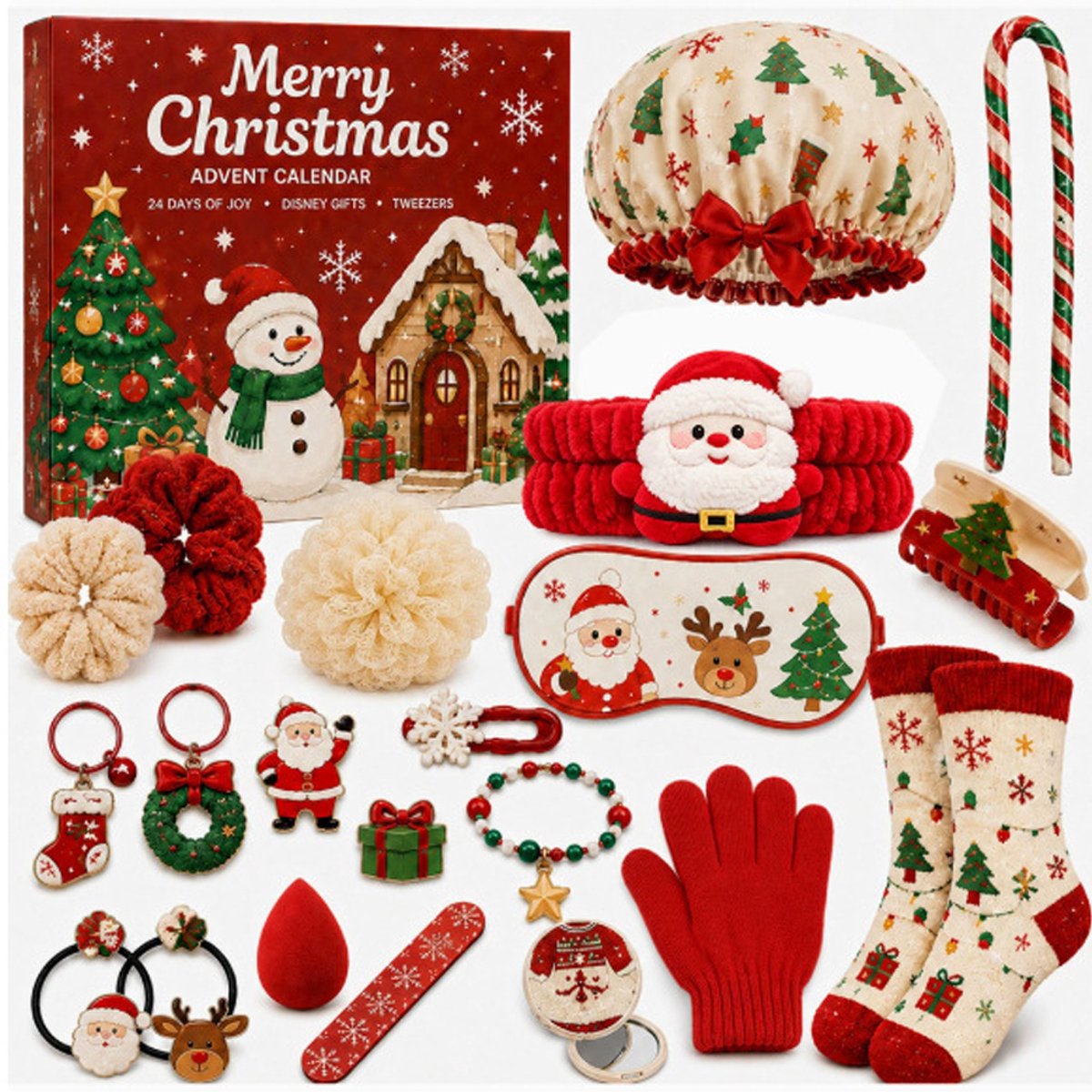 Adventskalender voor Kinderen – 24 Verrassingen – Adventskalender – Fidgetbox – Voor Jongens en Meisjes – Magische Aftelkalender