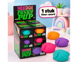 NeeDoh® Funky Pup Squishy – Fidget Speelgoed – Anti-Stress Knijp Speeltje – 1 Stuk Assorti
